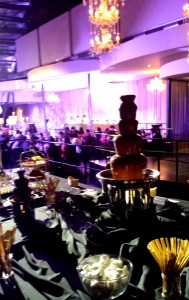 This wedding chocolate fountain dessert buffet at Melbourne Pavilion for 300 guests was well received by all.